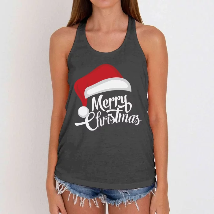 Merry Christmas Hoodie Women's Knotted Racerback Tank