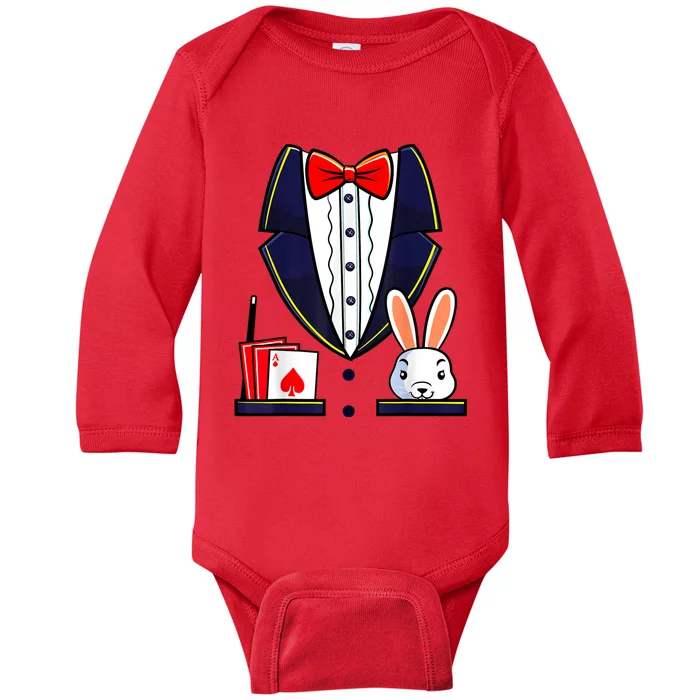 Magician Costume Halloween Magic Show Women Baby Long Sleeve Bodysuit