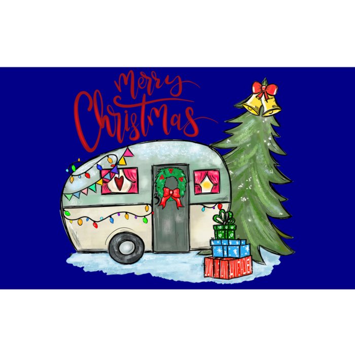 Merry Christmas Happy Camper Funny Camping Life Family Xmas Great Gift Bumper Sticker