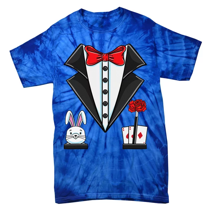 Magician Costume Halloween Tie-Dye T-Shirt