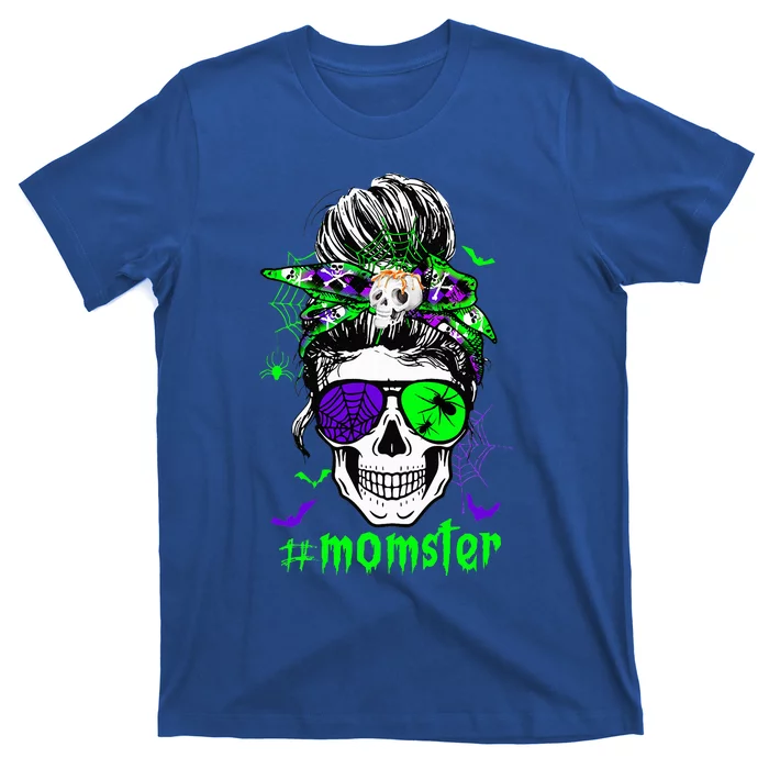 Momster Costume Halloween Skull Mom T-Shirt