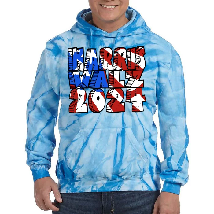 Michael Chabon Harris Walz 2024 Tie Dye Hoodie