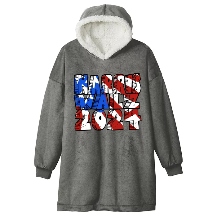 Michael Chabon Harris Walz 2024 Hooded Wearable Blanket