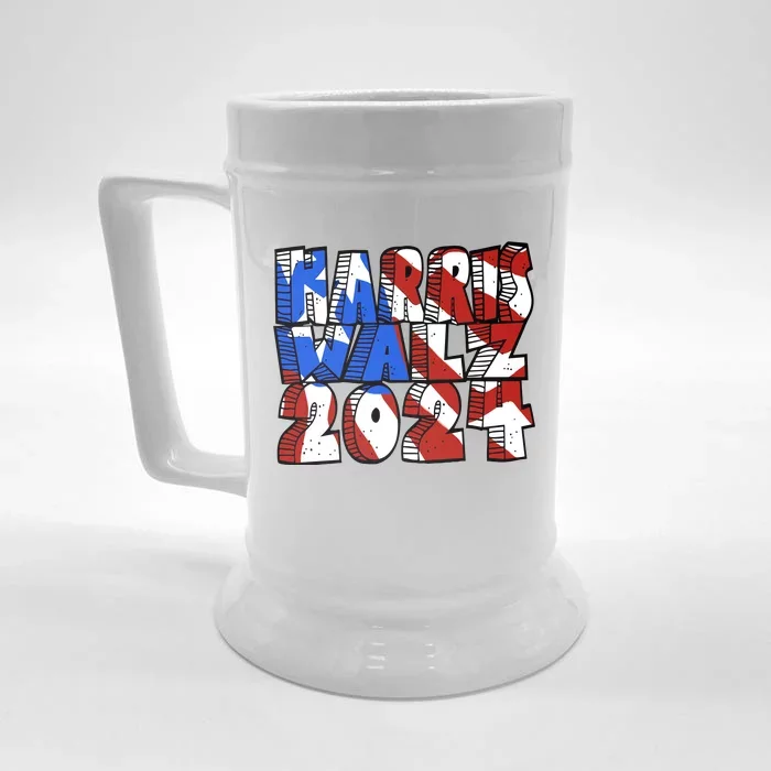 Michael Chabon Harris Walz 2024 Front & Back Beer Stein