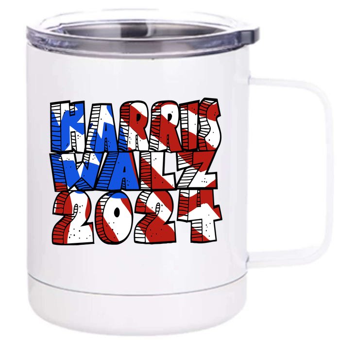 Michael Chabon Harris Walz 2024 Front & Back 12oz Stainless Steel Tumbler Cup