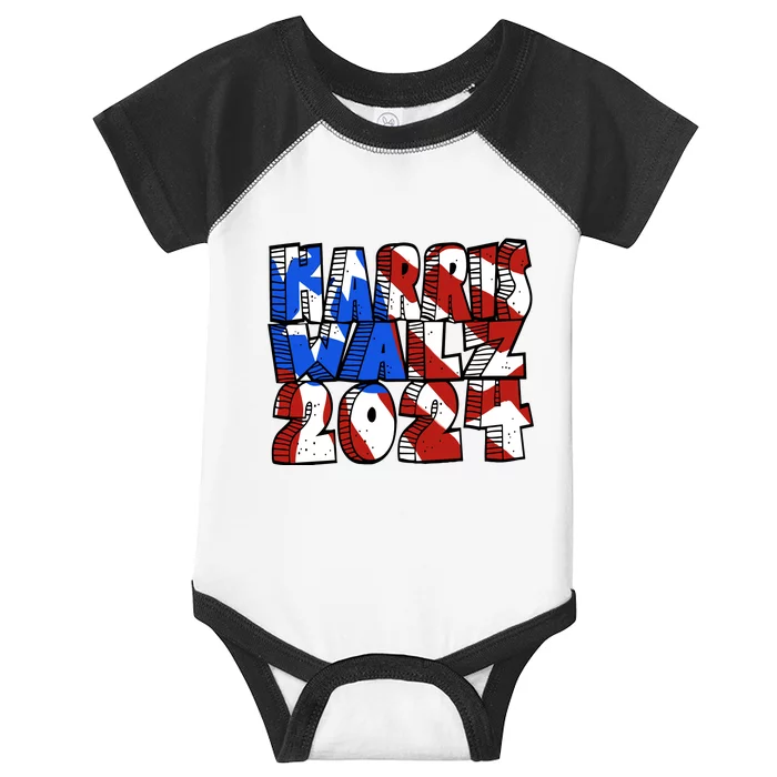 Michael Chabon Harris Walz 2024 Infant Baby Jersey Bodysuit