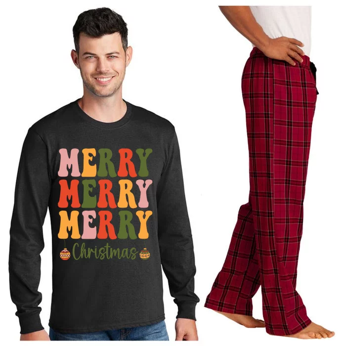 Merry Christmas Holiday Season Xmas Season Long Sleeve Pajama Set