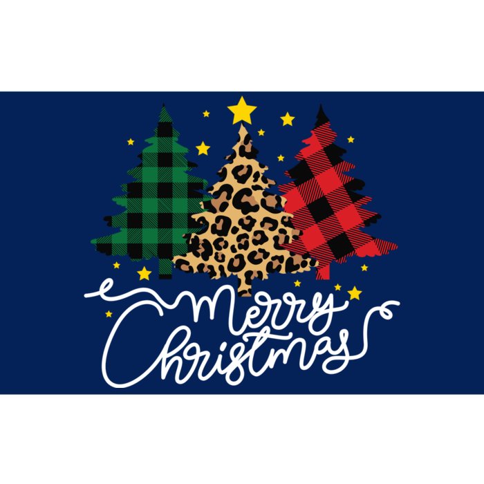 Merry Christmas Holiday Trees Bumper Sticker