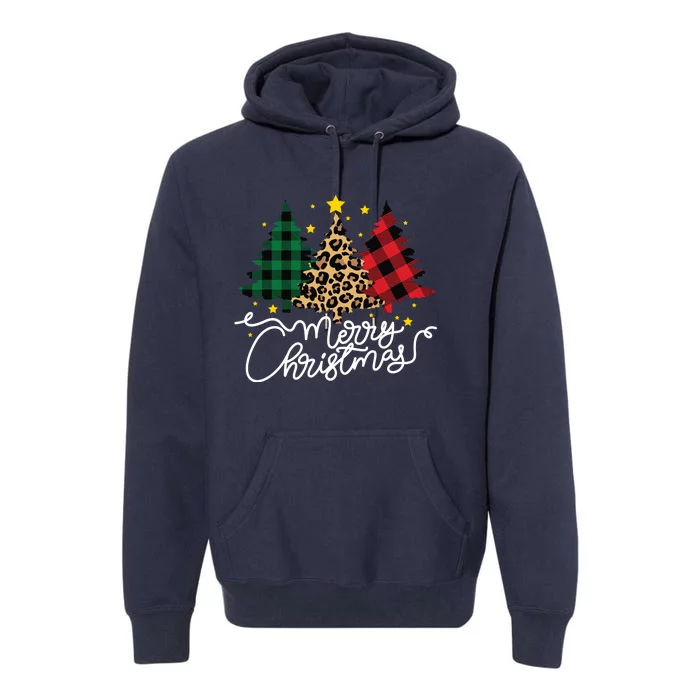 Merry Christmas Holiday Trees Premium Hoodie