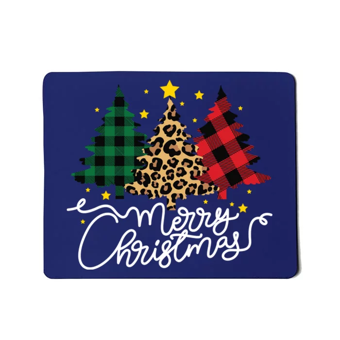 Merry Christmas Holiday Trees Mousepad