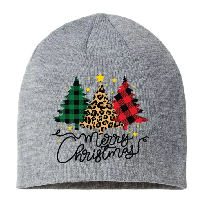 Merry Christmas Holiday Trees 8 1/2in Sustainable Knit Beanie