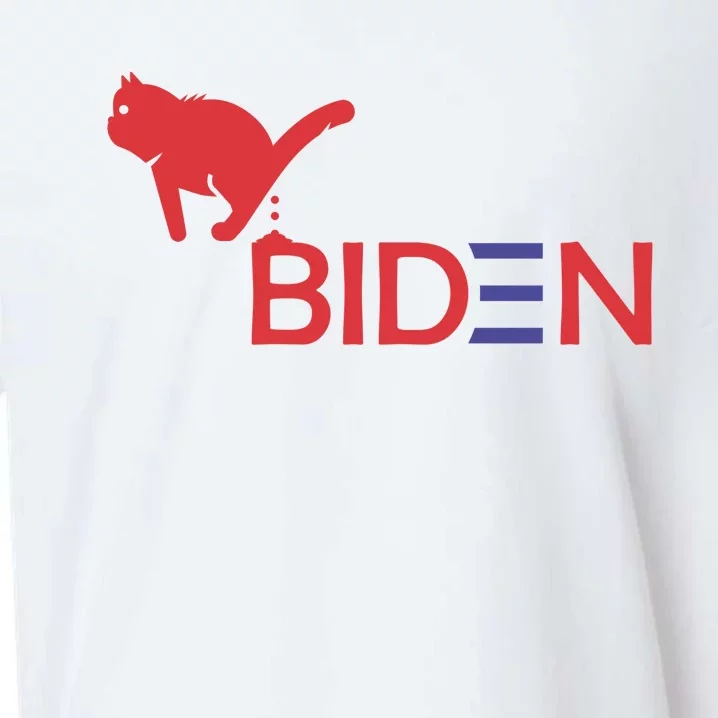 My Cat Hates Biden Funny Anti Biden Sueded Cloud Jersey T-Shirt