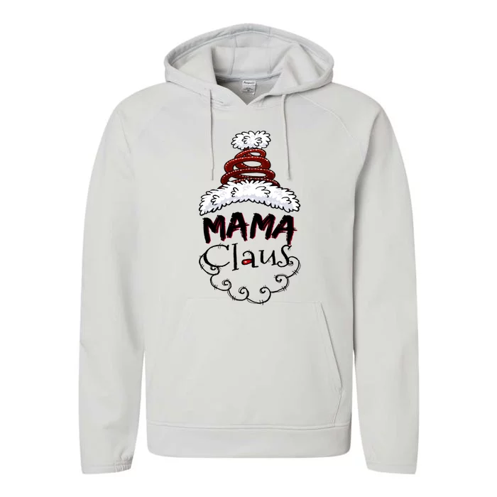 Mama Claus Happy Santa Claus Family New Christmas Gift Performance Fleece Hoodie