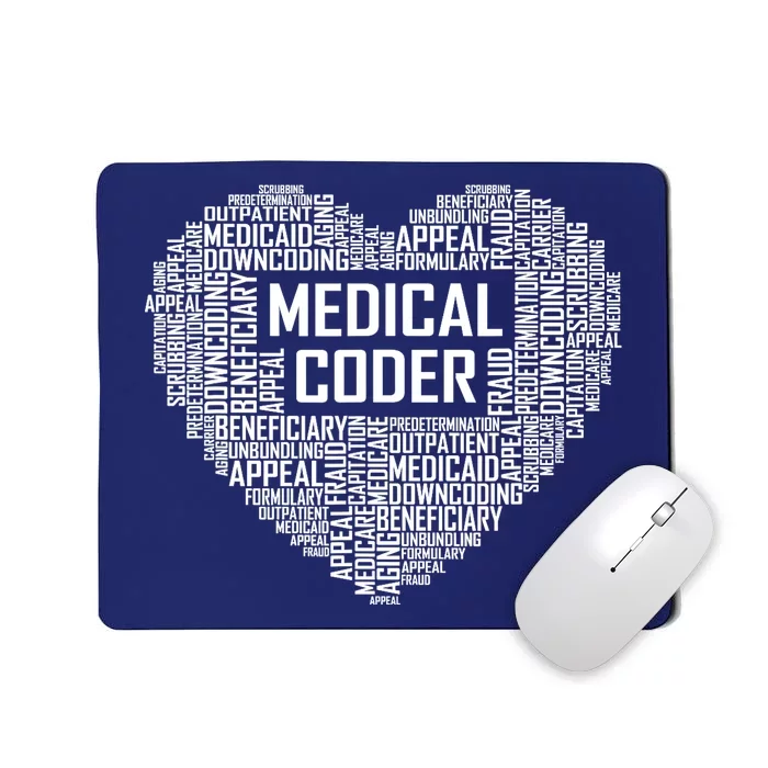 Medical Coder Heart Gift Graduation Graduate Gifts Mousepad