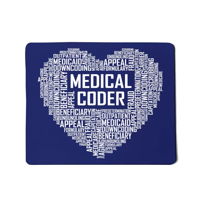 Medical Coder Heart Gift Graduation Graduate Gifts Mousepad