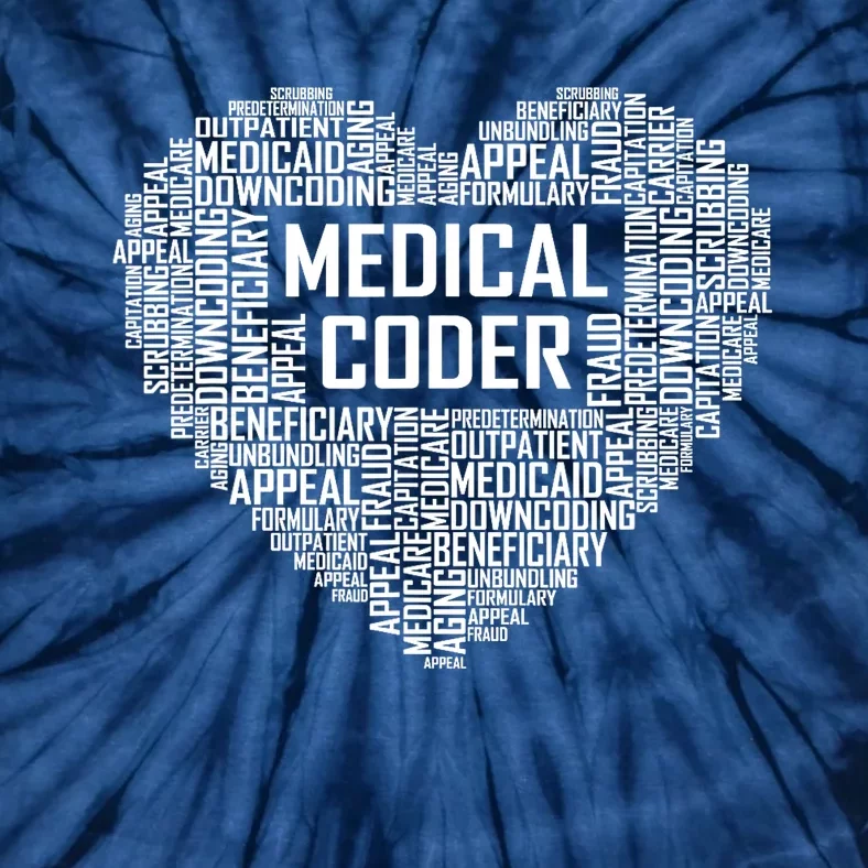 Medical Coder Heart Gift Graduation Graduate Gifts Tie-Dye T-Shirt