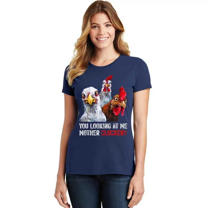 Mother Clucker Hen Humor | Chicken Shirts For Chicken Lovers Women's T-Shirt