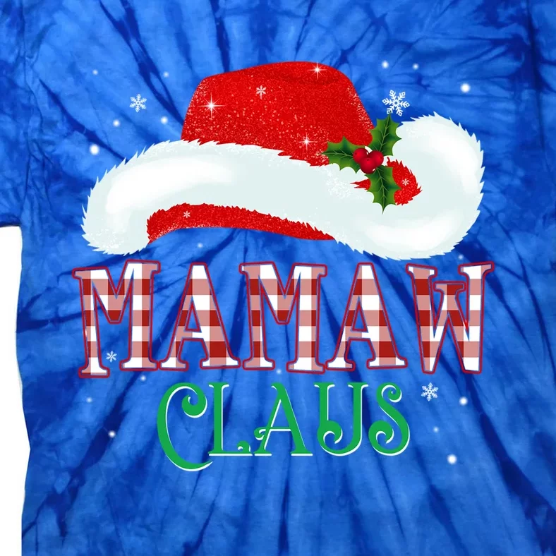 Mamaw Claus Hat New Christmas Santa Claus Funny Gift Tie-Dye T-Shirt