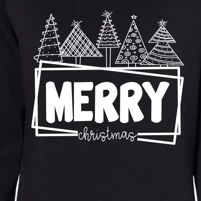 Merry Christmas Holiday Festive Womens California Wash Sweatshirt