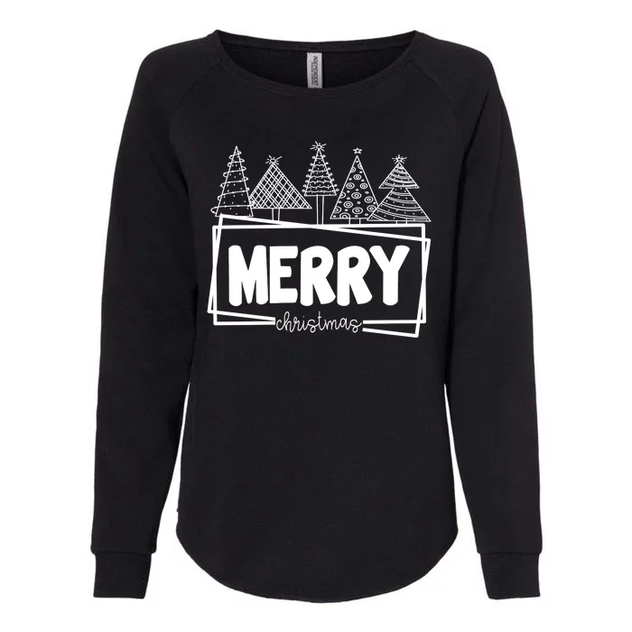 Merry Christmas Holiday Festive Womens California Wash Sweatshirt