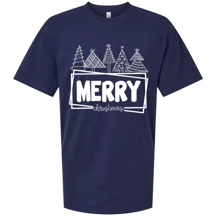 Merry Christmas Holiday Festive Sueded Cloud Jersey T-Shirt