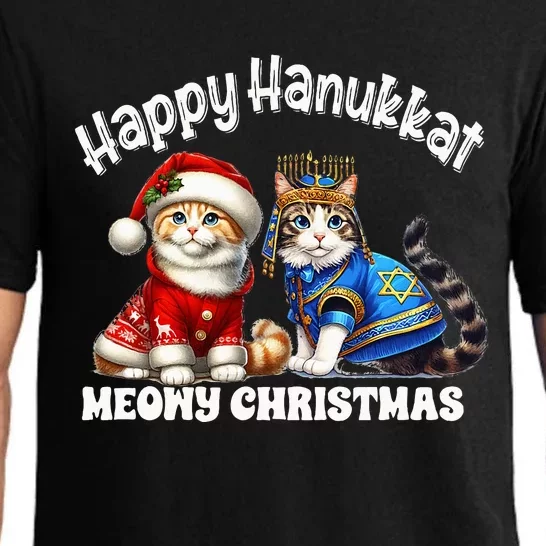 Merry Christmas Happy Hanukkah Jewish Christian Pajama Set