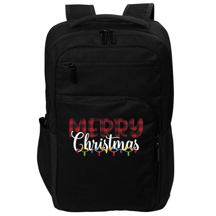 Merry Christmas Holiday Festive Impact Tech Backpack