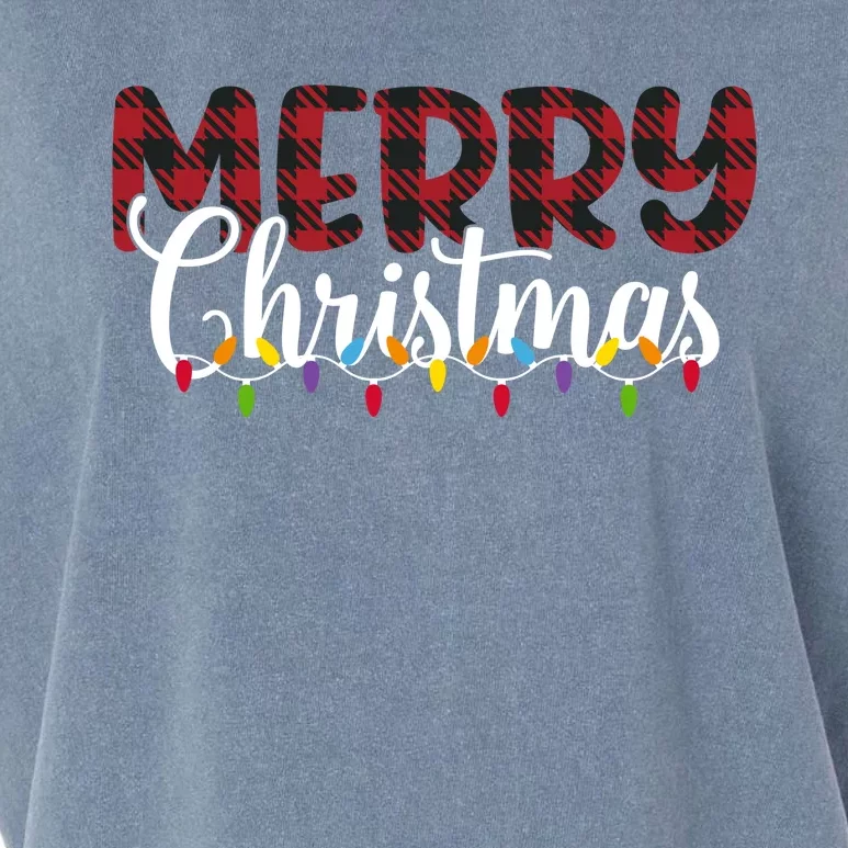 Merry Christmas Holiday Festive Garment-Dyed Women's Muscle Tee