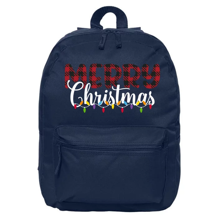 Merry Christmas Holiday Festive 16 in Basic Backpack