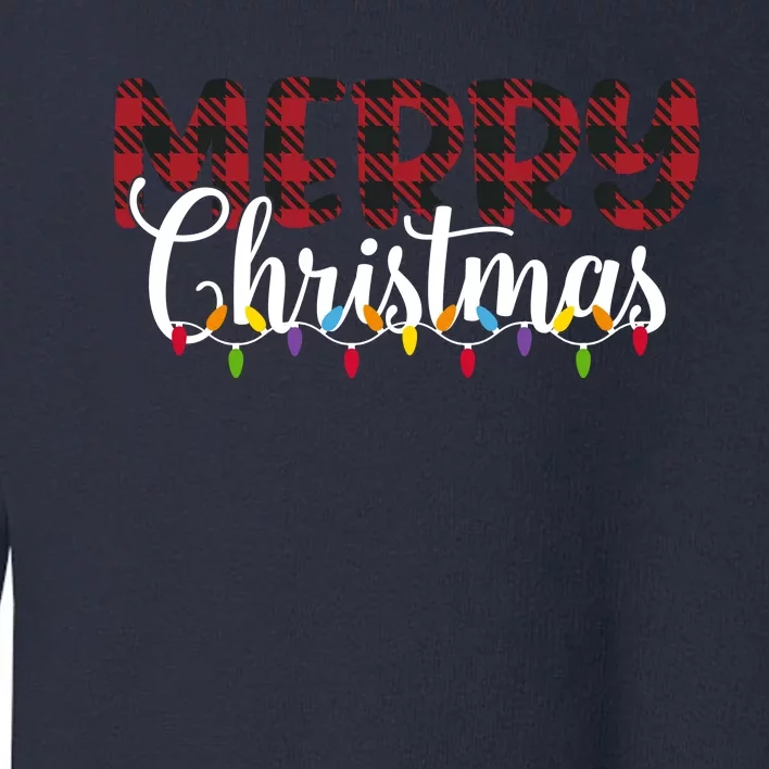 Merry Christmas Holiday Festive Toddler Sweatshirt