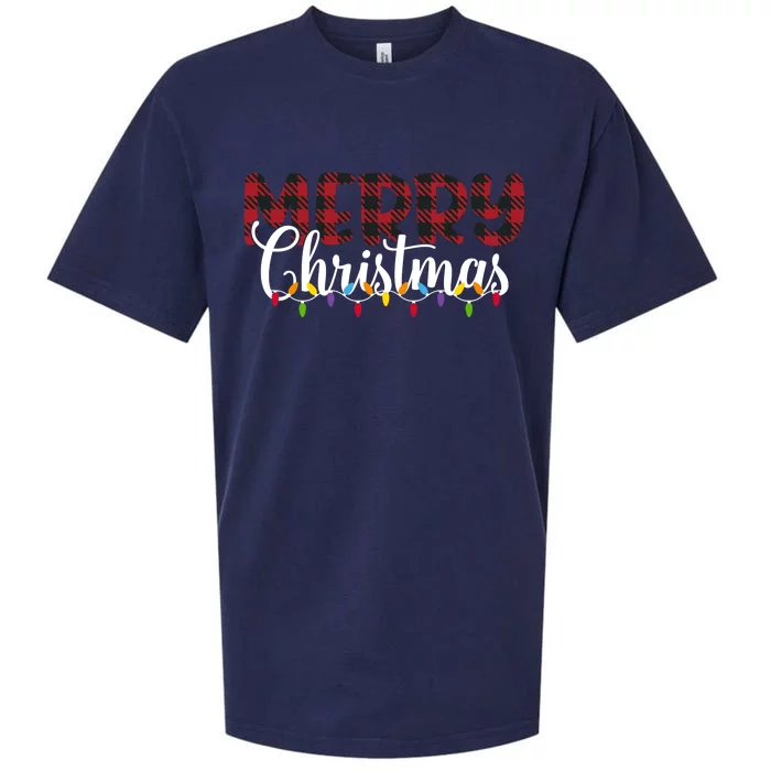 Merry Christmas Holiday Festive Sueded Cloud Jersey T-Shirt