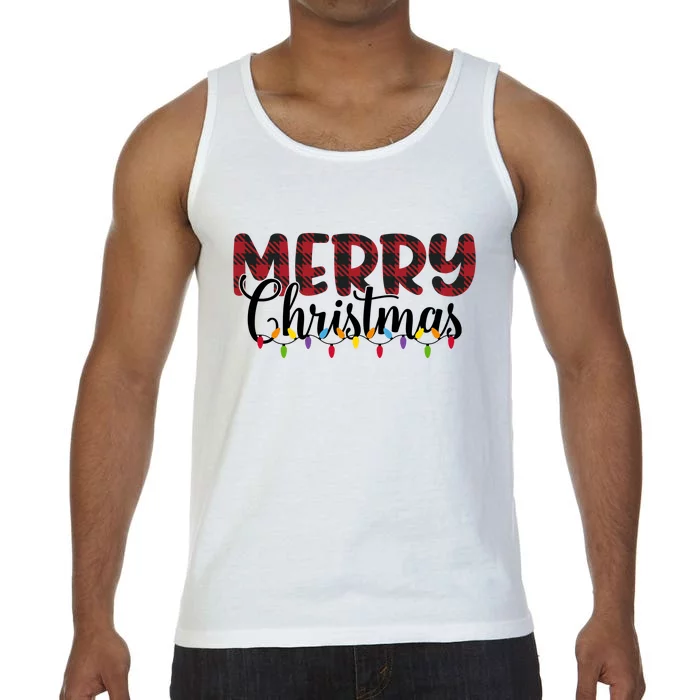 Merry Christmas Holiday Festive Comfort Colors® Tank Top