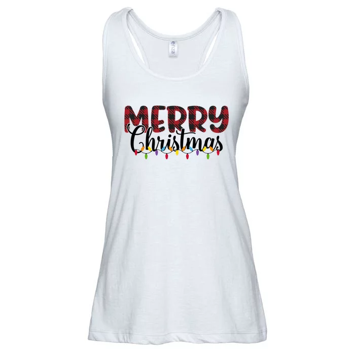 Merry Christmas Holiday Festive Ladies Essential Flowy Tank