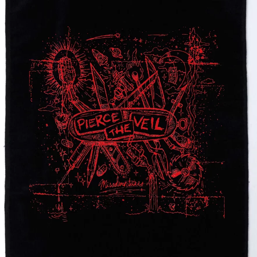 Misadventures Cover In Red Platinum Collection Golf Towel