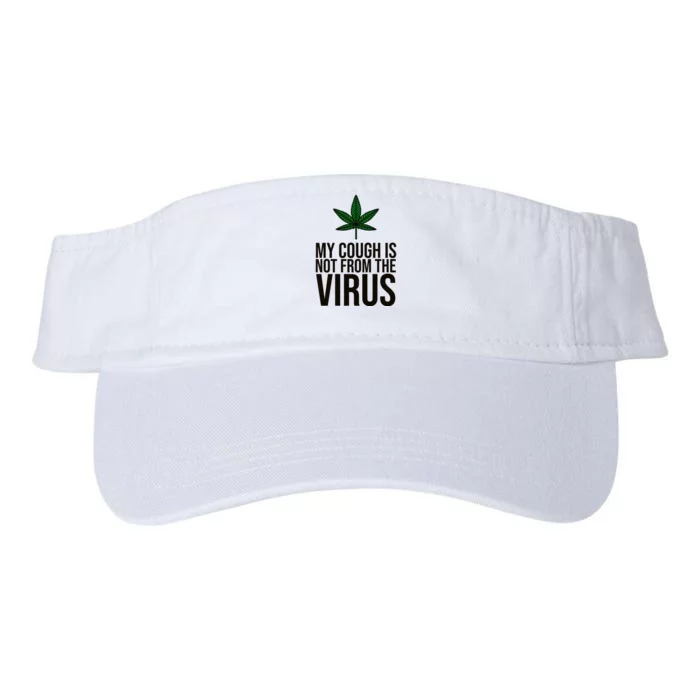 My Cough Is Not From The Virus Funny Marijuana Valucap Bio-Washed Visor