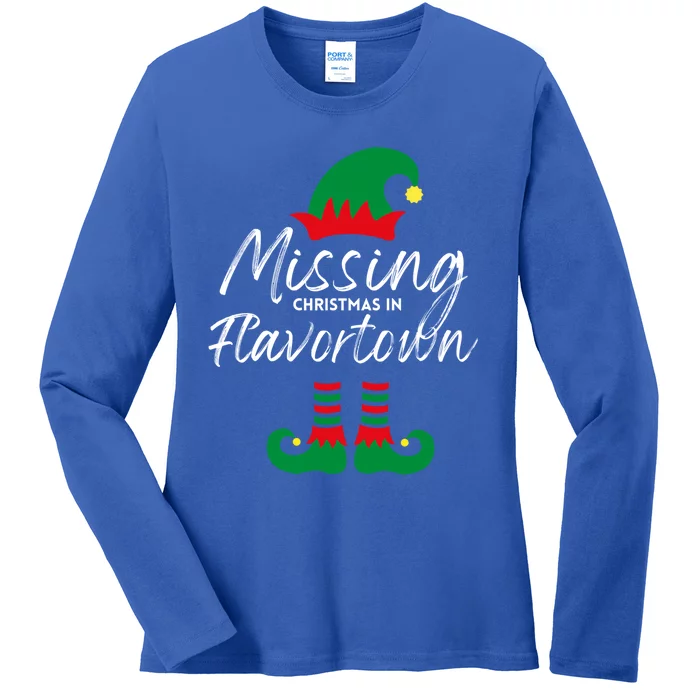 Missing Christmas In Flavortown Gift Ladies Long Sleeve Shirt