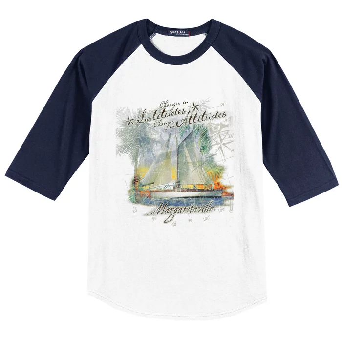 Margaritaville Changes In Latitude Baseball Sleeve Shirt