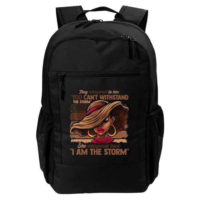 Melanin Colors  I Am The Storm Black Empowerment Daily Commute Backpack