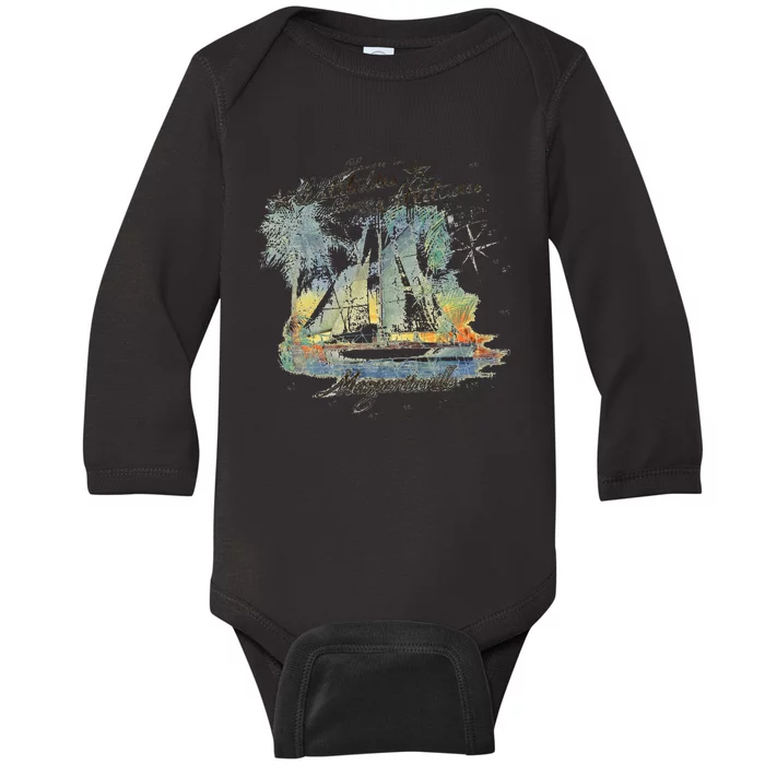 Margaritaville Changes In Latitude Baby Long Sleeve Bodysuit