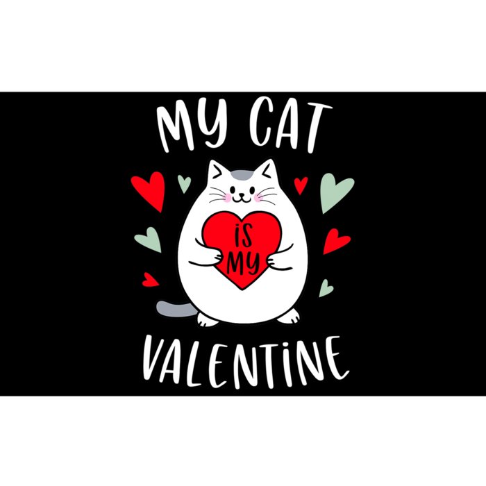 My Cat Is My Valentine Kitten Lover Heart Valentines Day Bumper Sticker