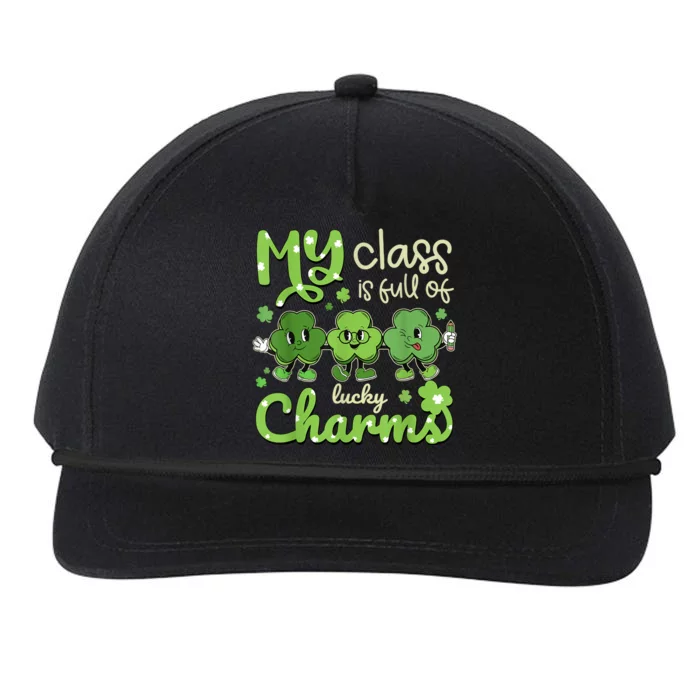 My Class Is Full Of Lucky Charms Teacher St Patricks Day Snapback Five-Panel Rope Hat