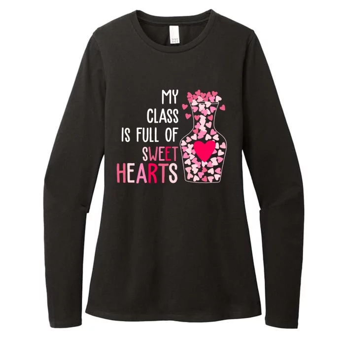 My Class Is Full Of Sweet Hearts Valentine Teacher Womens CVC Long Sleeve Shirt