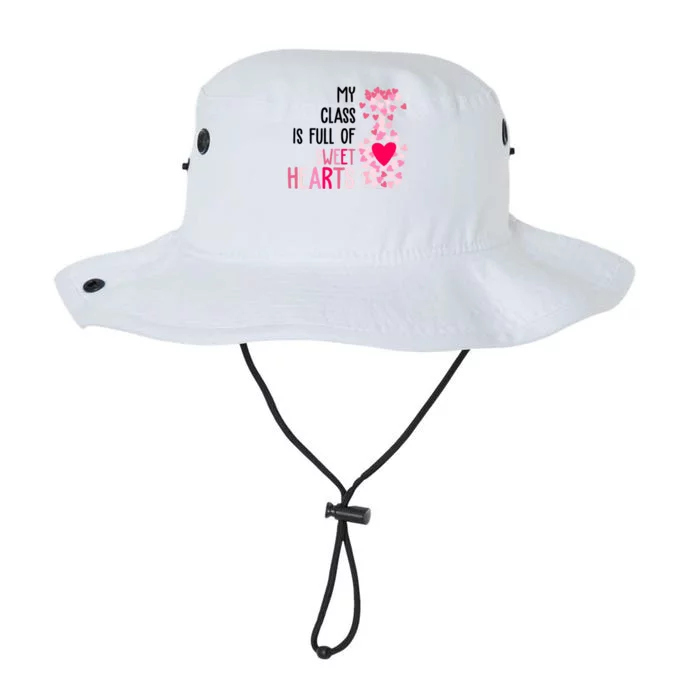 My Class Is Full Of Sweet Hearts Valentine Teacher Legacy Cool Fit Booney Bucket Hat