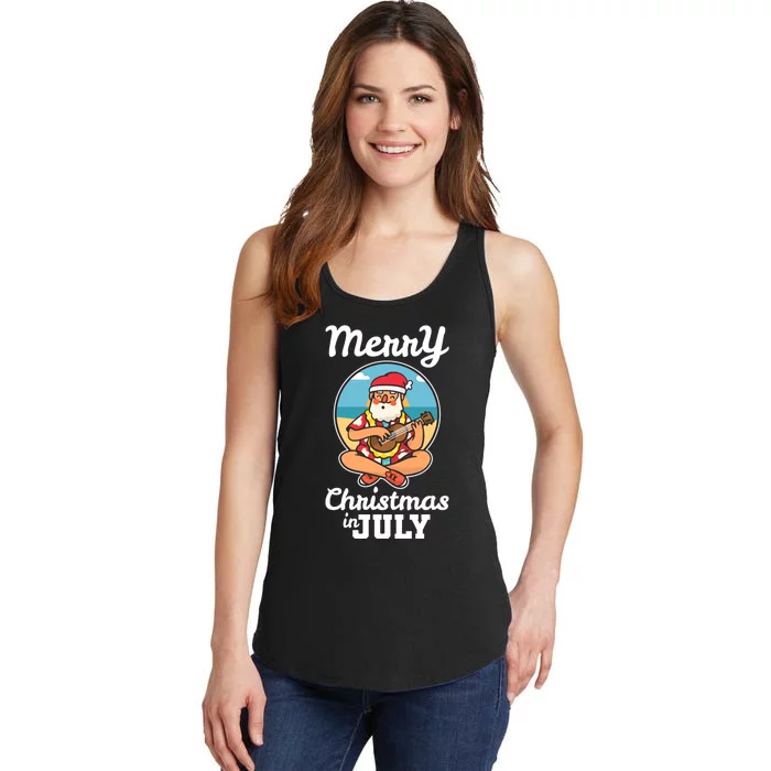 Merry Christmas In July Ladies Essential Tank