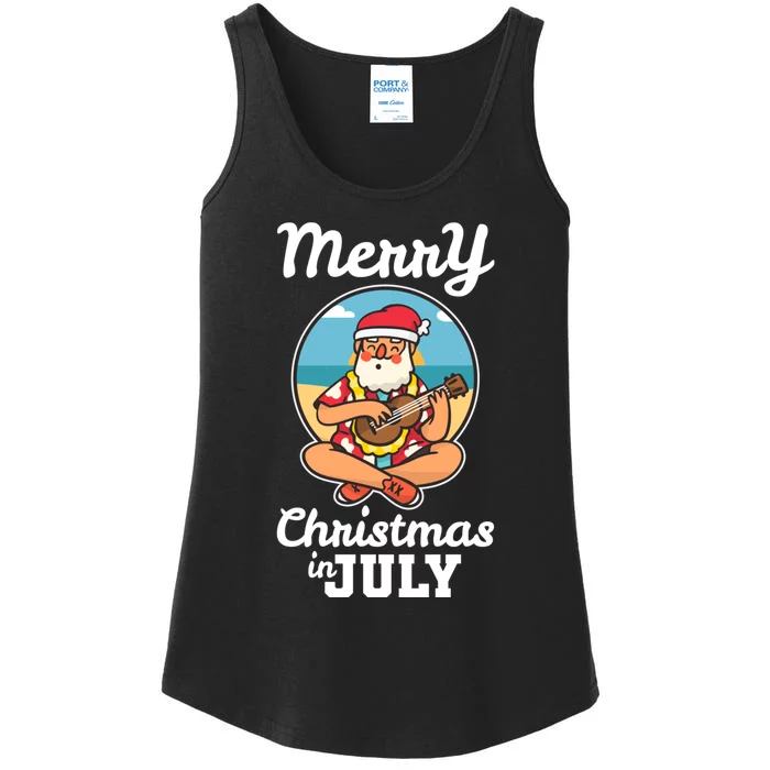 Merry Christmas In July Ladies Essential Tank