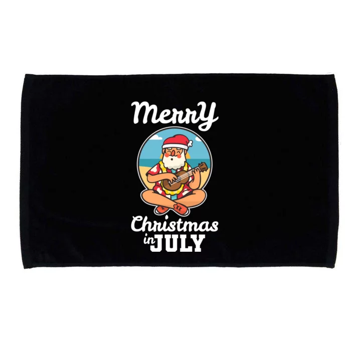 Merry Christmas In July Microfiber Hand Towel