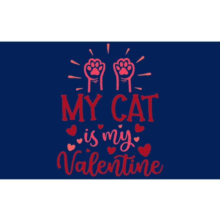 My Cat Is My Valentine Kitten Lover Heart Valentines Day Gift Bumper Sticker