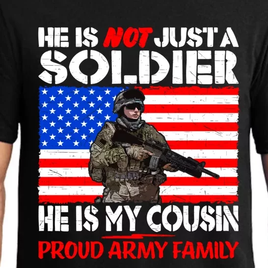 My Cousin Is A Soldier Proud Army Family Military Relative Cute Gift Pajama Set