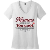 Mamaw Cause I'm Way Too Cool To Be Called Grandma Red Plaid Funny Mother's  Day Front & Back Coffee Mug