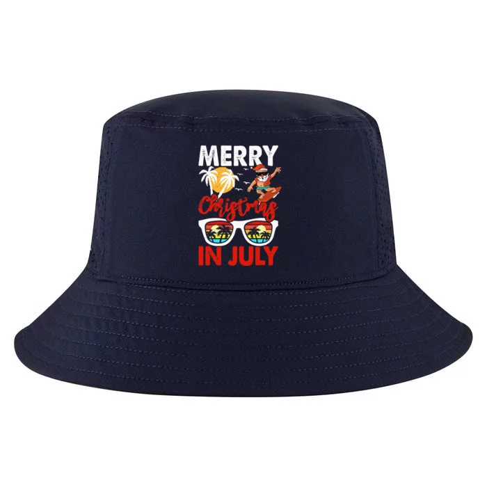 Merry Christmas In July Santa Hawaiian Summer Christmas Cool Comfort Performance Bucket Hat